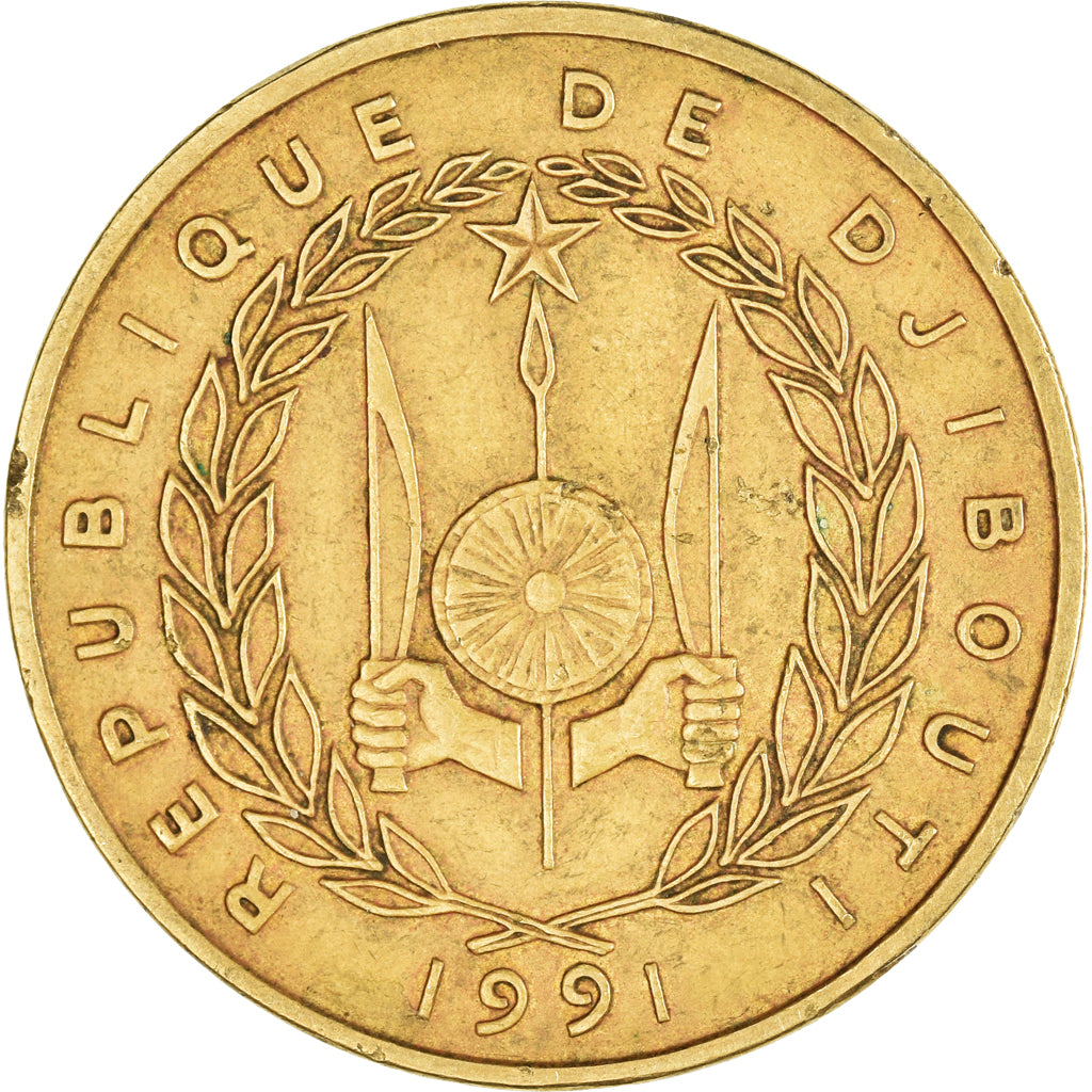Moneda, Yibuti, 500 Francs, 1991