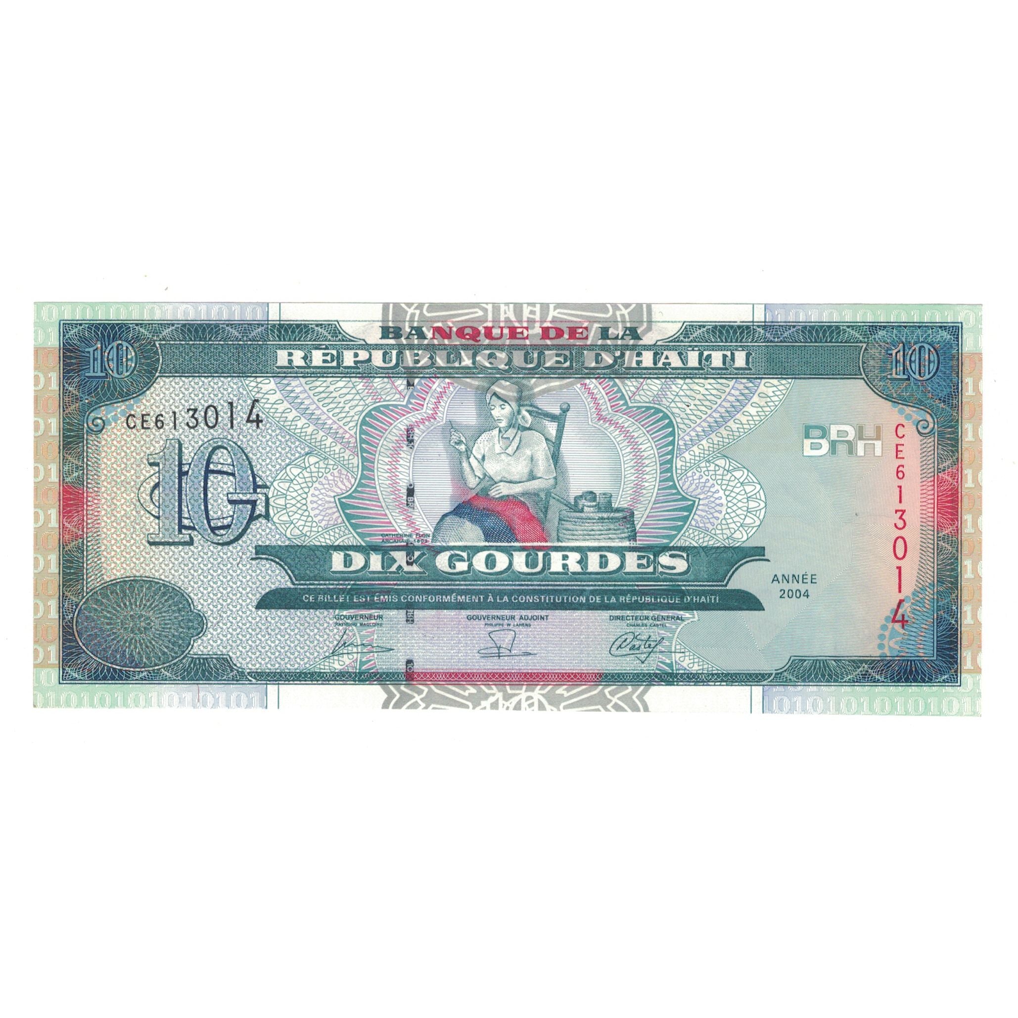 Billet, Haïti, 10 Gourdes, 2004, KM:265b, TTB+