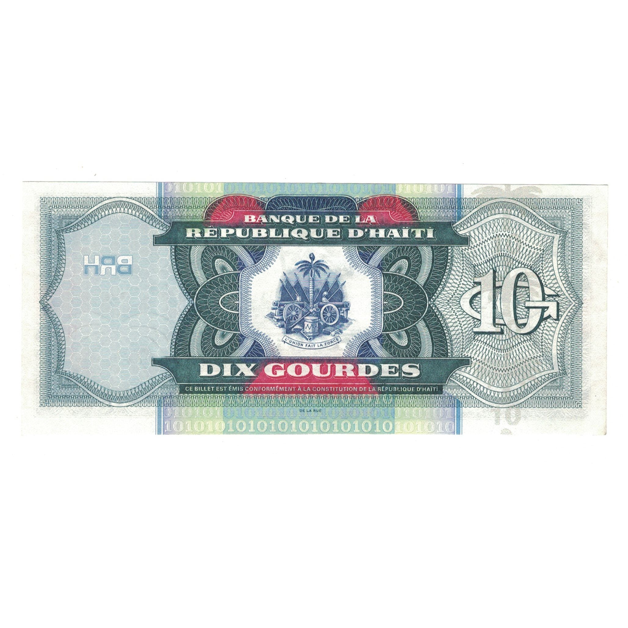 Billet, Haïti, 10 Gourdes, 2004, KM:265b, TTB+