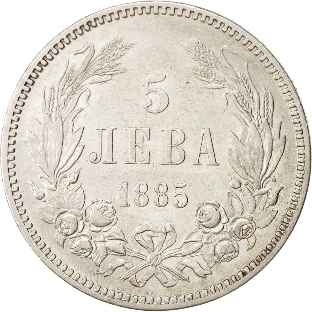 Bulgaria 5 Leva 1885 KM:7 EF(40-45) Silver