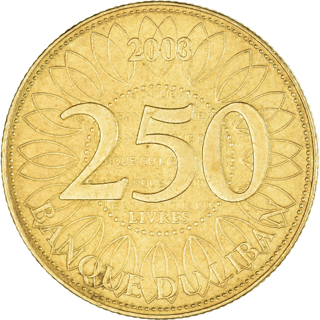 Monnaie, Liban , 250 Livres, 2003