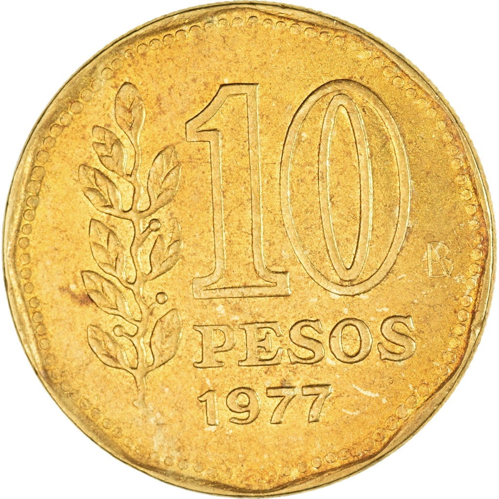Coin, Argentina, 10 Pesos, 1977