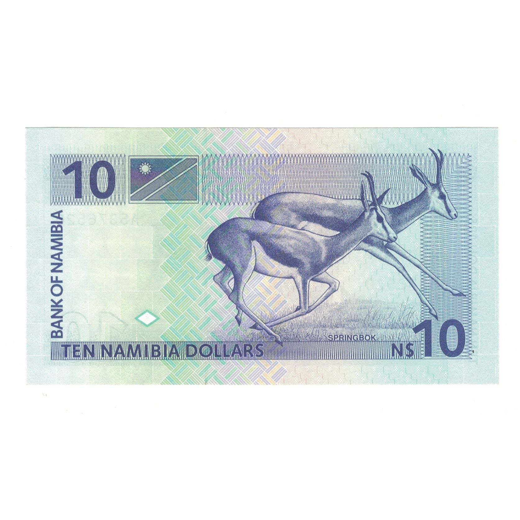 Nota, Namíbia, 10 Namibia dollars, Undated (1993), KM:1a, UNC(63)
