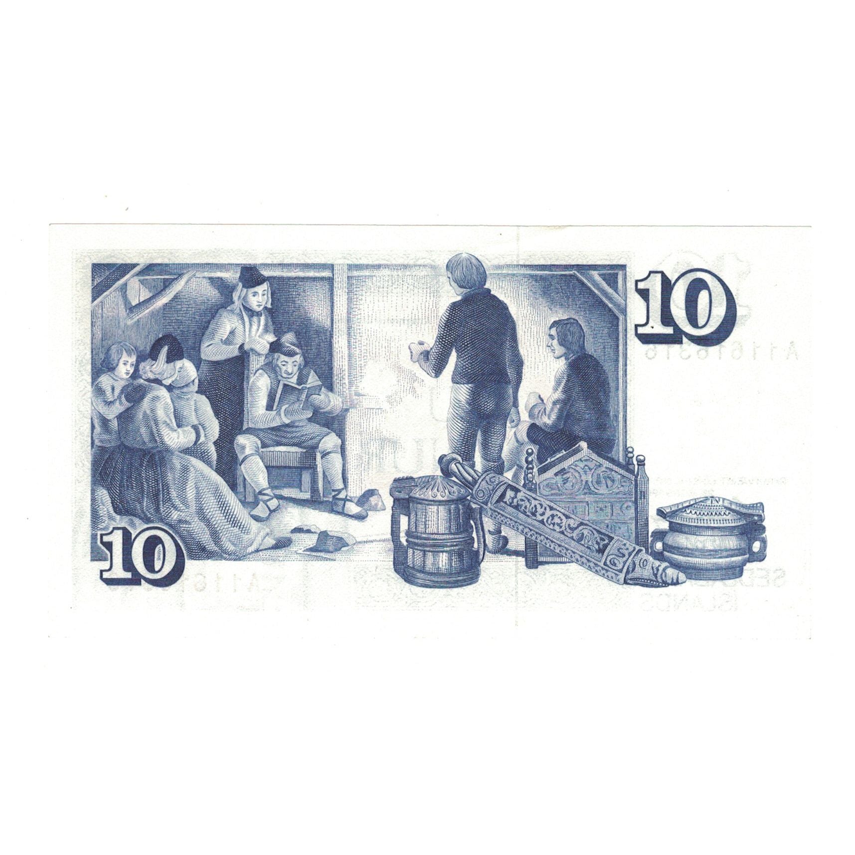 Banknote, Iceland, 10 Kronur, 1961, 1961-03-29, KM:48a, UNC(65-70)