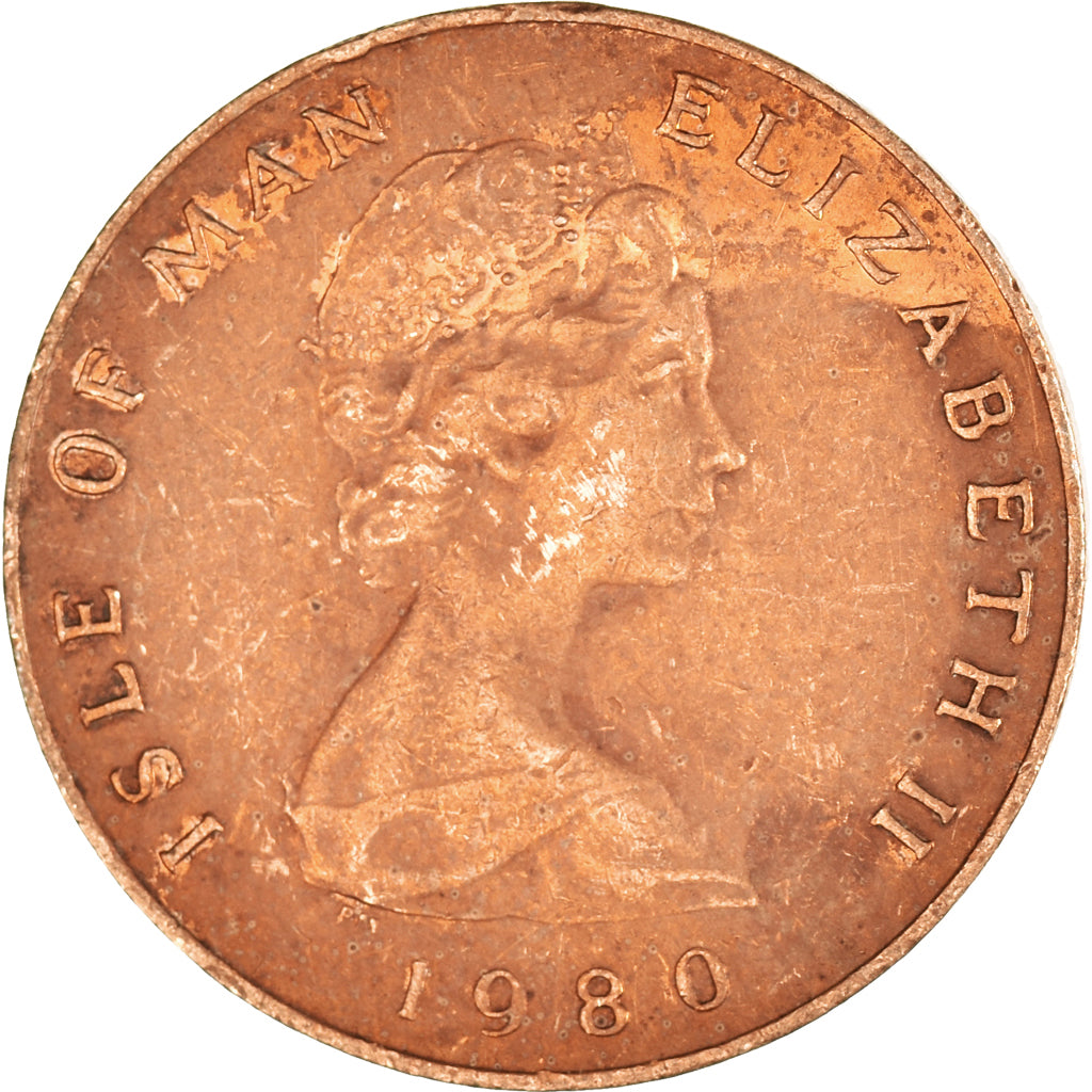 Coin, Isle of Man, Penny, 1980