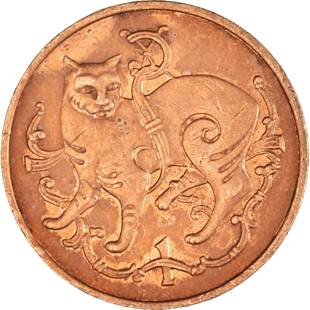 Coin, Isle of Man, Penny, 1980