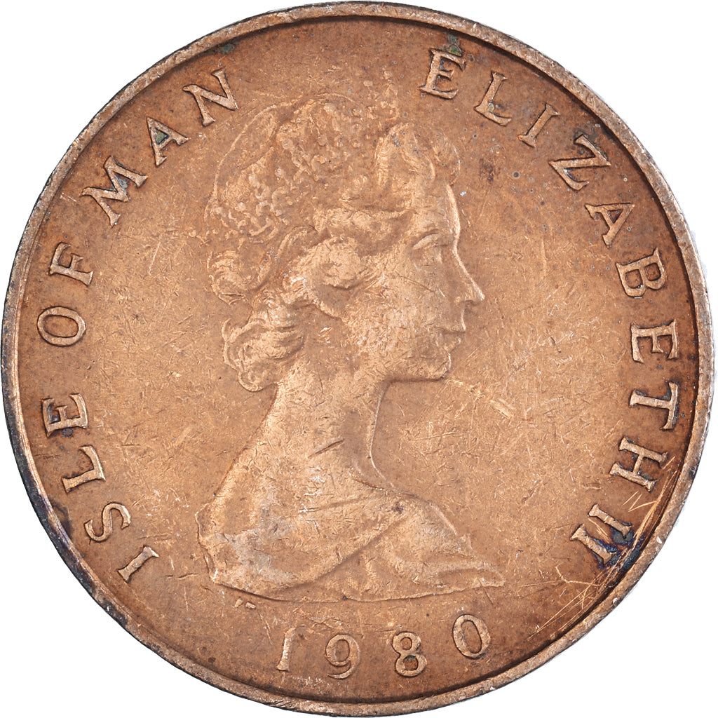 Coin, Isle of Man, 2 Pence, 1980