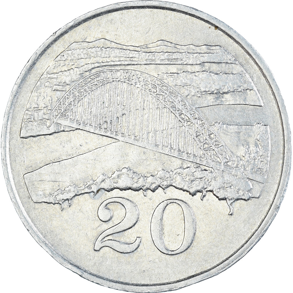 Moneda, Zimbabue, 20 Cents, 1987
