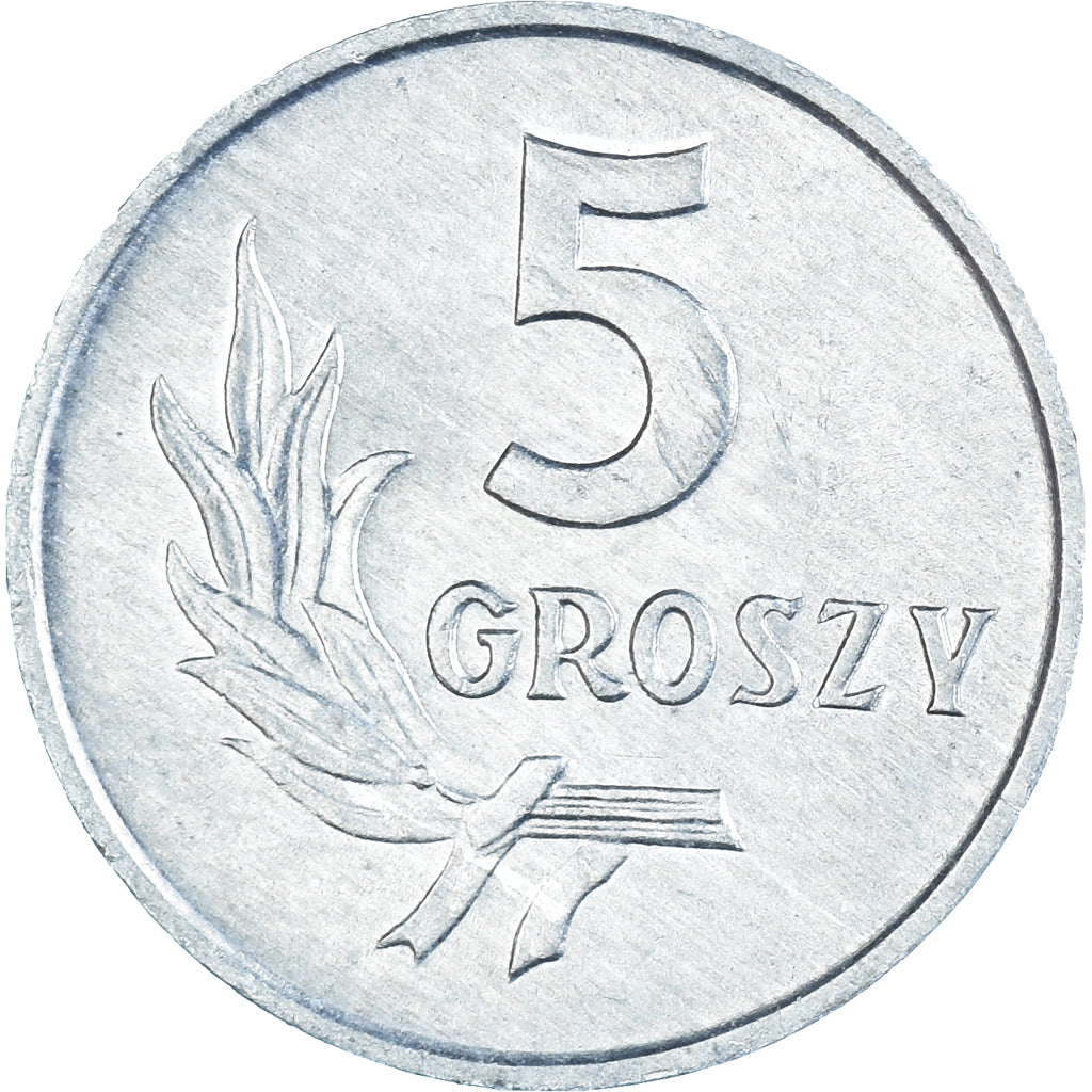 Münze, Polen, 5 Groszy, 1972