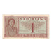 Banknote, Netherlands, 1 Gulden, 1945, 1943-02-04, KM:64a, EF(40-45)