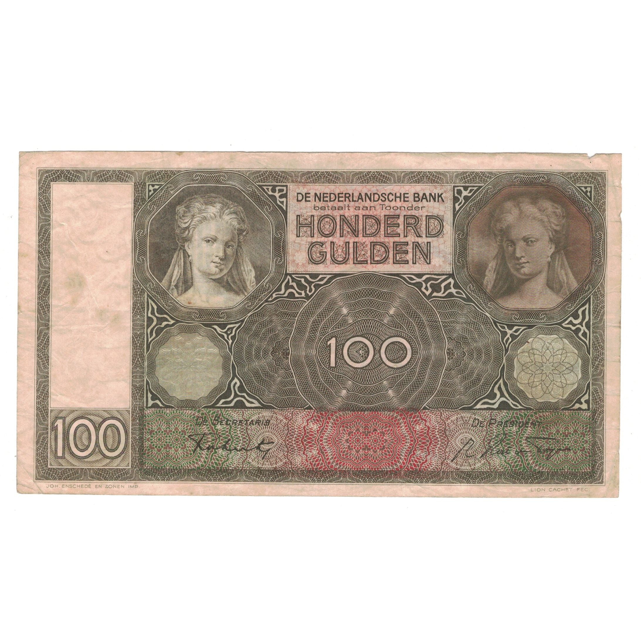 Biljet, Nederland, 100 Gulden, 1941, 1941-05-13, KM:51b, TB