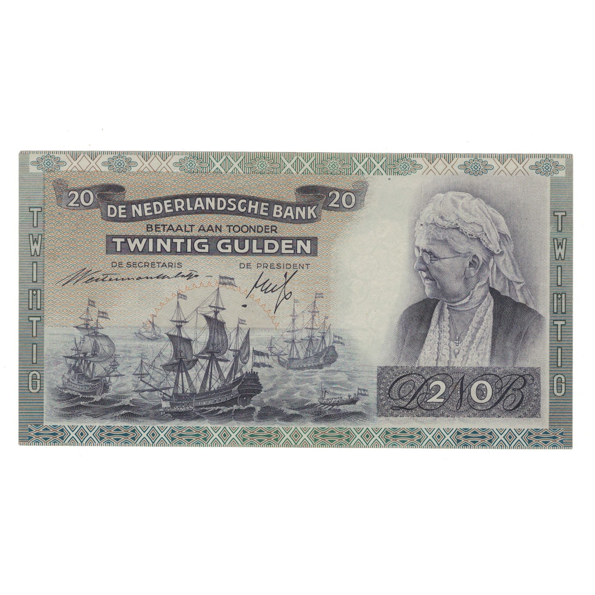 Biljet, Nederland, 20 Gulden, 1941, 1941-03-19, KM:54, TTB+