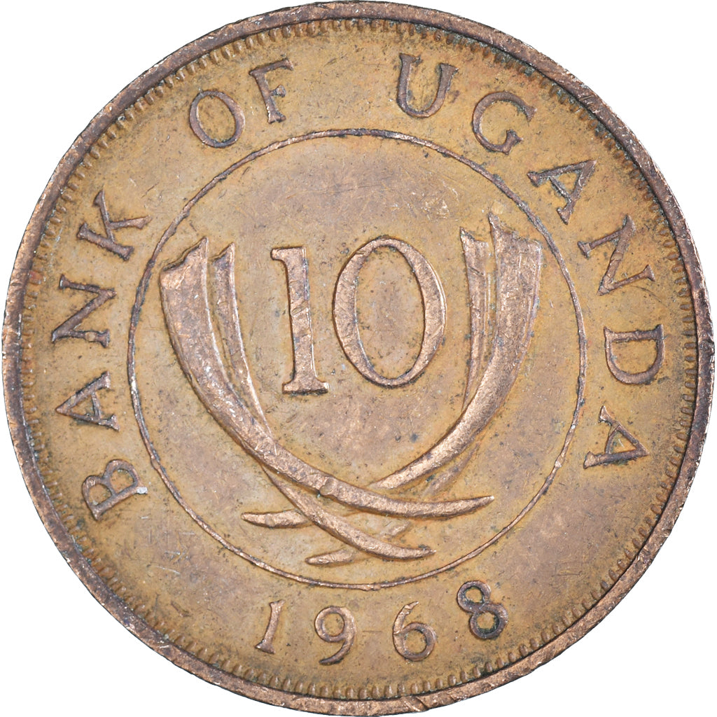 Monnaie, Ouganda, 10 Cents, 1968