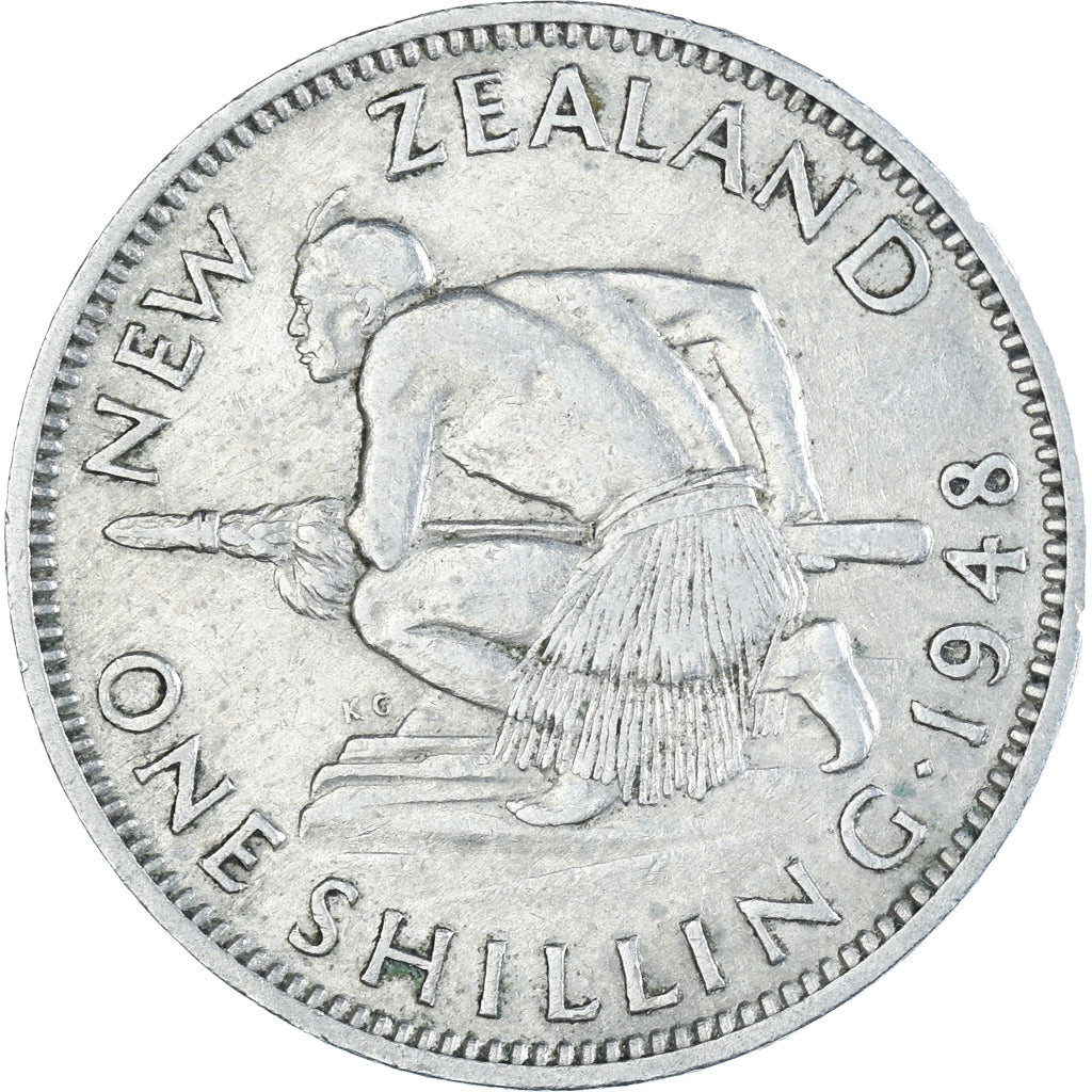 Munten, Nieuw Zeeland, Shilling, 1948