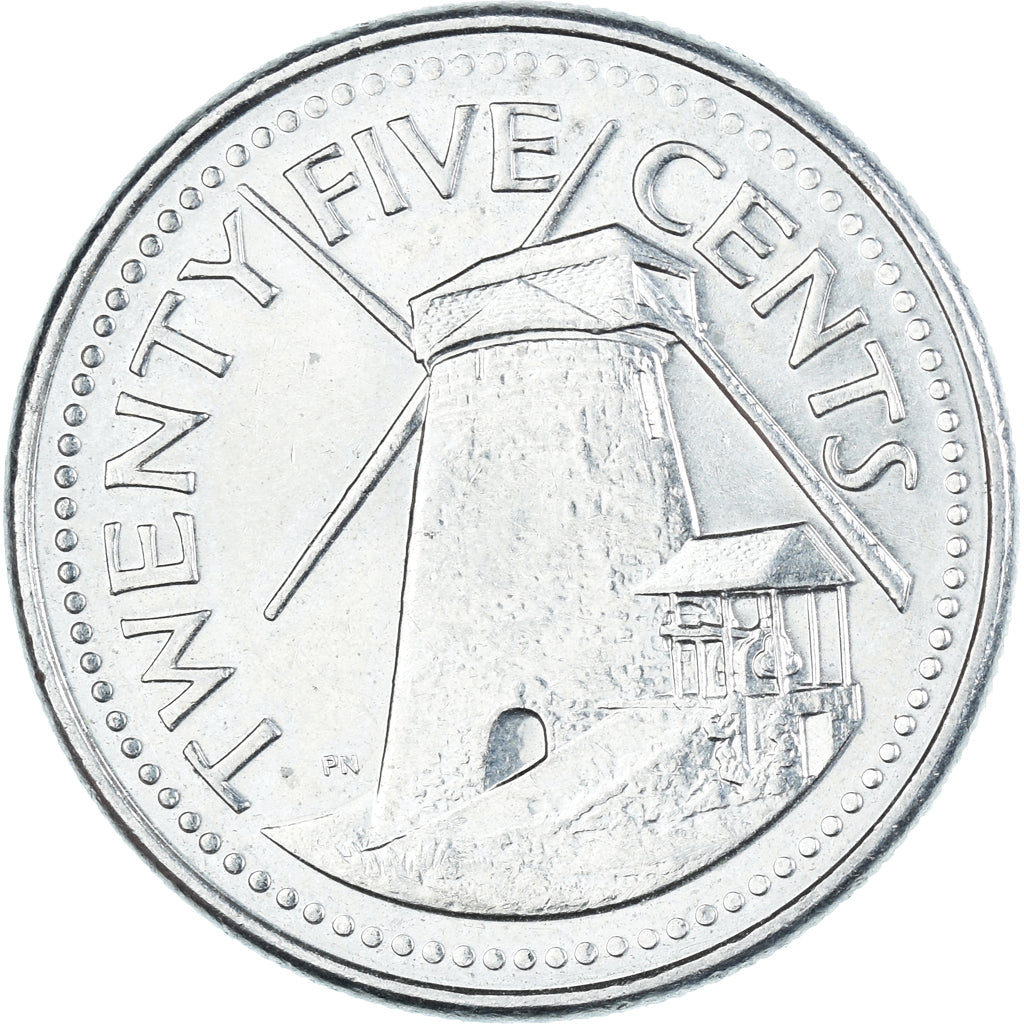 Coin, Barbados, 25 Cents, 2004