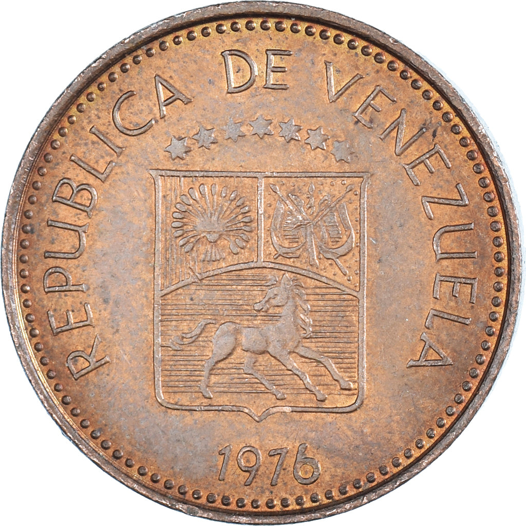 Monnaie, Venezuela, 5 Centimos, 1976