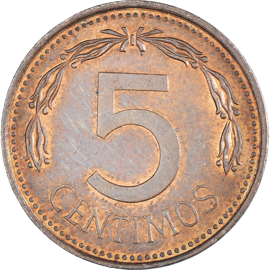 Monnaie, Venezuela, 5 Centimos, 1976