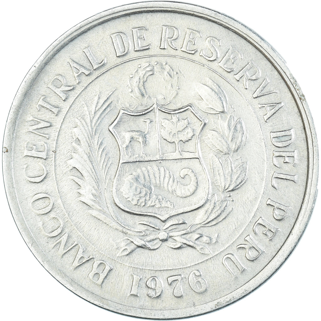 Münze, Peru, 5 Soles, 1976