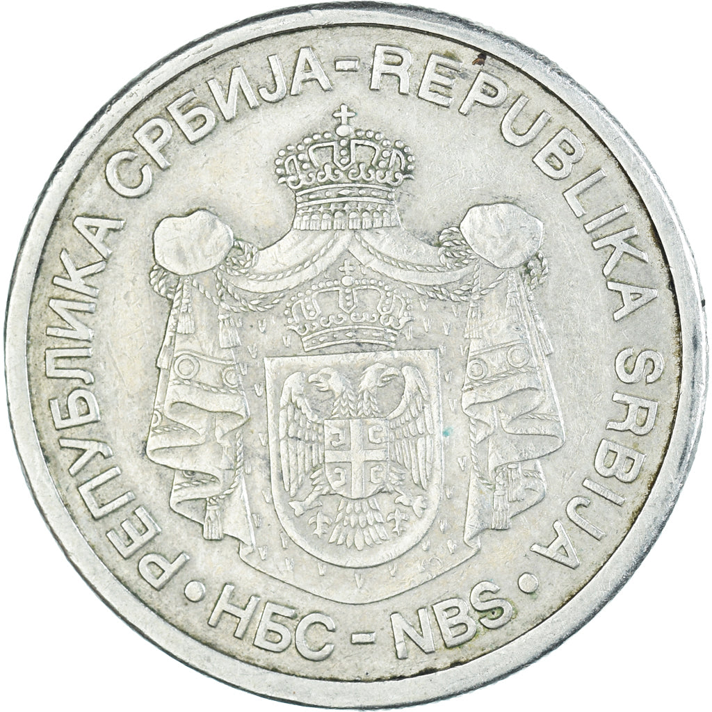 Monnaie, Serbie, 10 Dinara, 2005