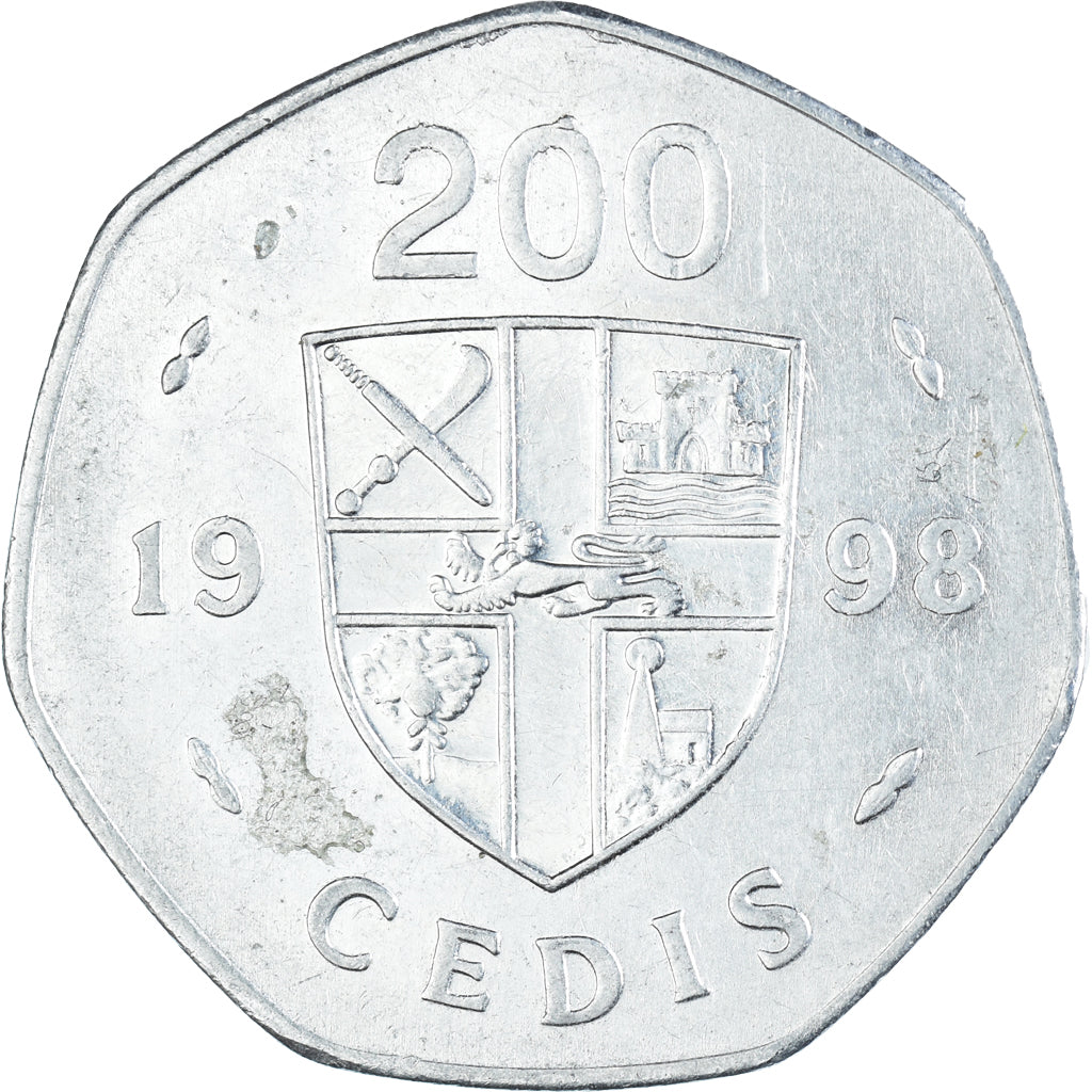 Moneda, Ghana, 200 Cedis, 1998