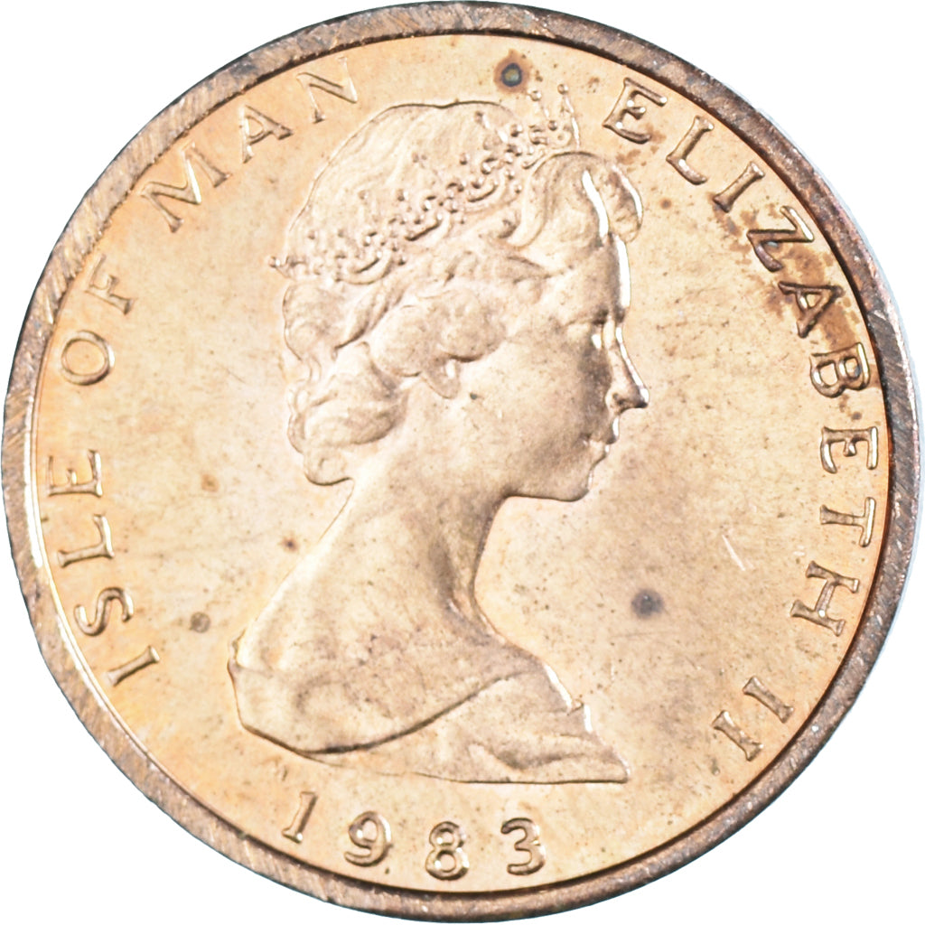 Coin, Isle of Man, 1/2 Penny, 1983