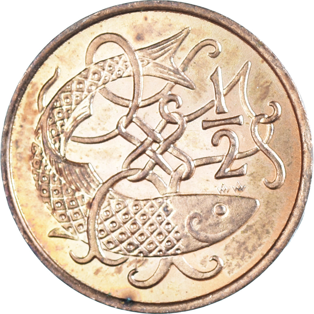 Coin, Isle of Man, 1/2 Penny, 1983