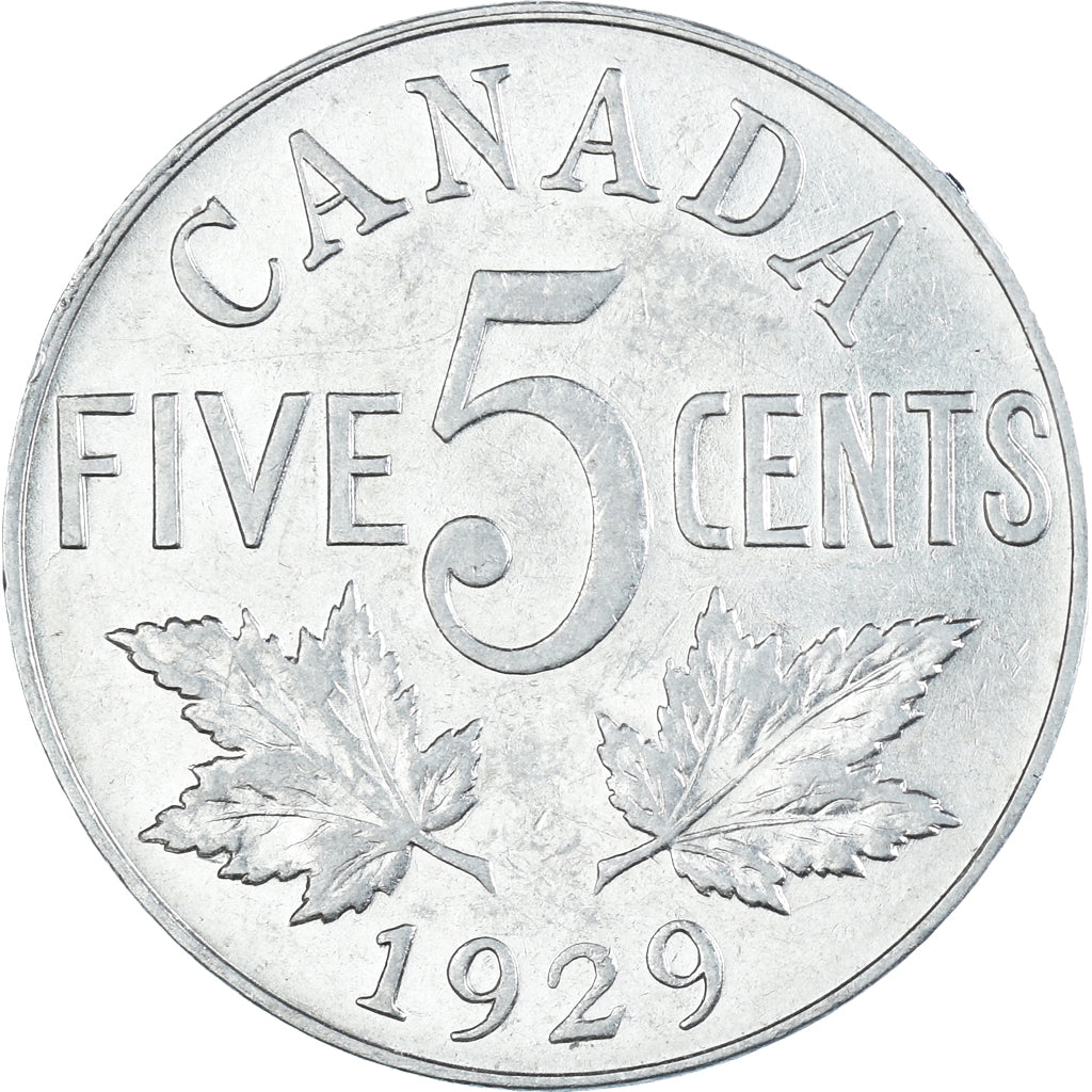 Moneta, Canada, 5 Cents, 1929