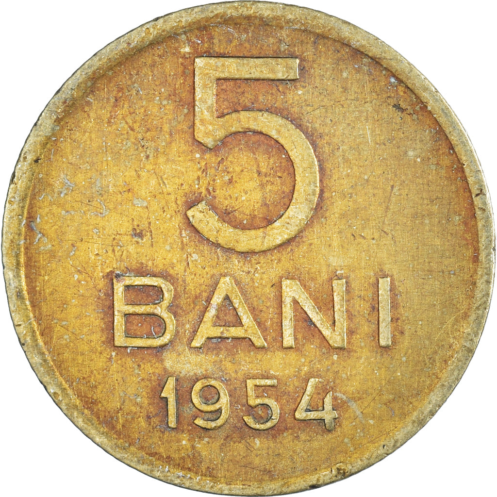 Monnaie, Roumanie, 5 Bani, 1954