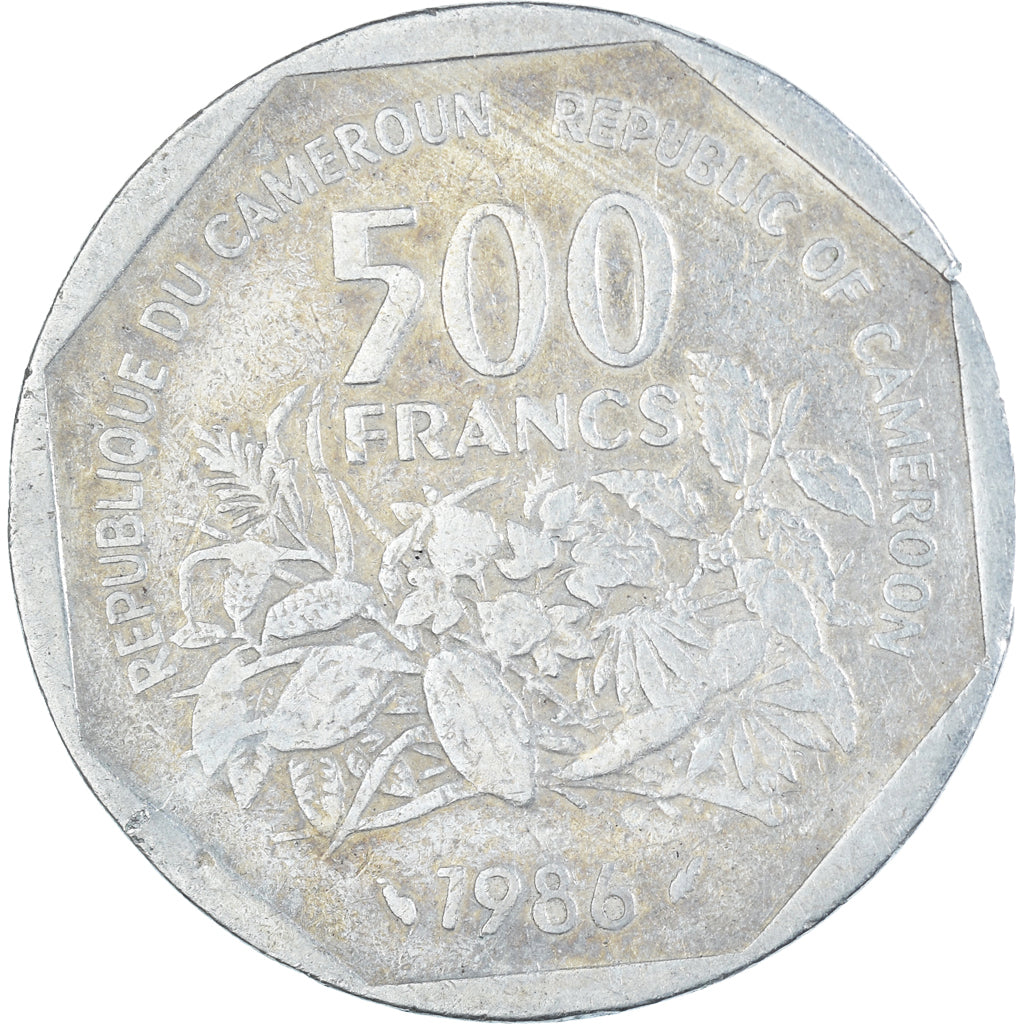 Munten, Kameroen, 500 Francs, 1986