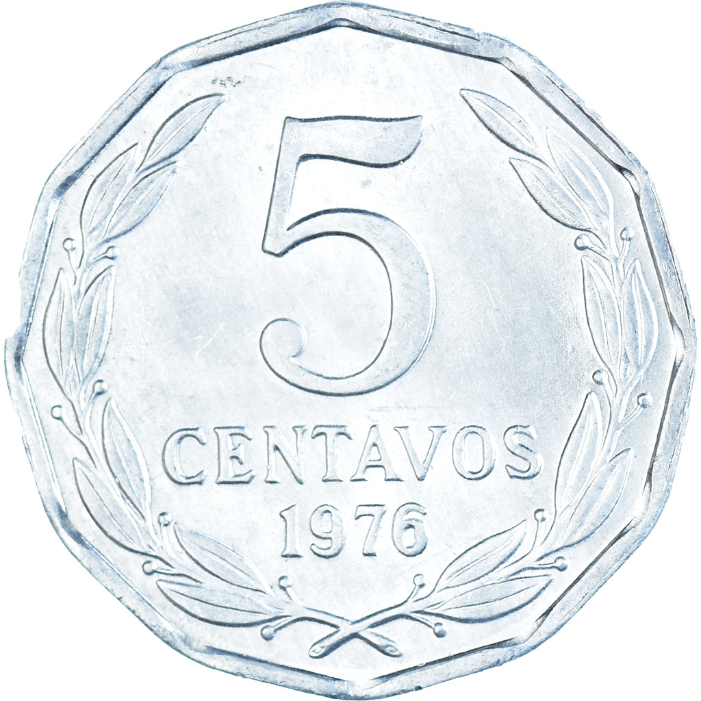 Moneta, Chile, 5 Centavos, 1976