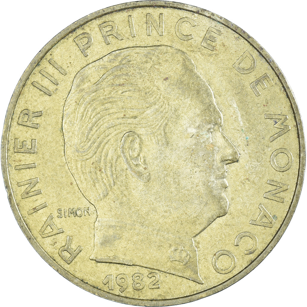 Moneta, Monaco, 20 Centimes, 1982