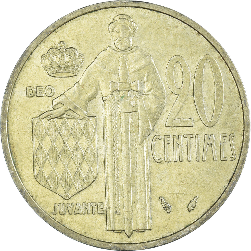 Moneta, Monaco, 20 Centimes, 1982