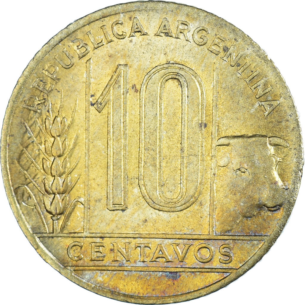 Münze, Argentinien, 10 Centavos, 1948