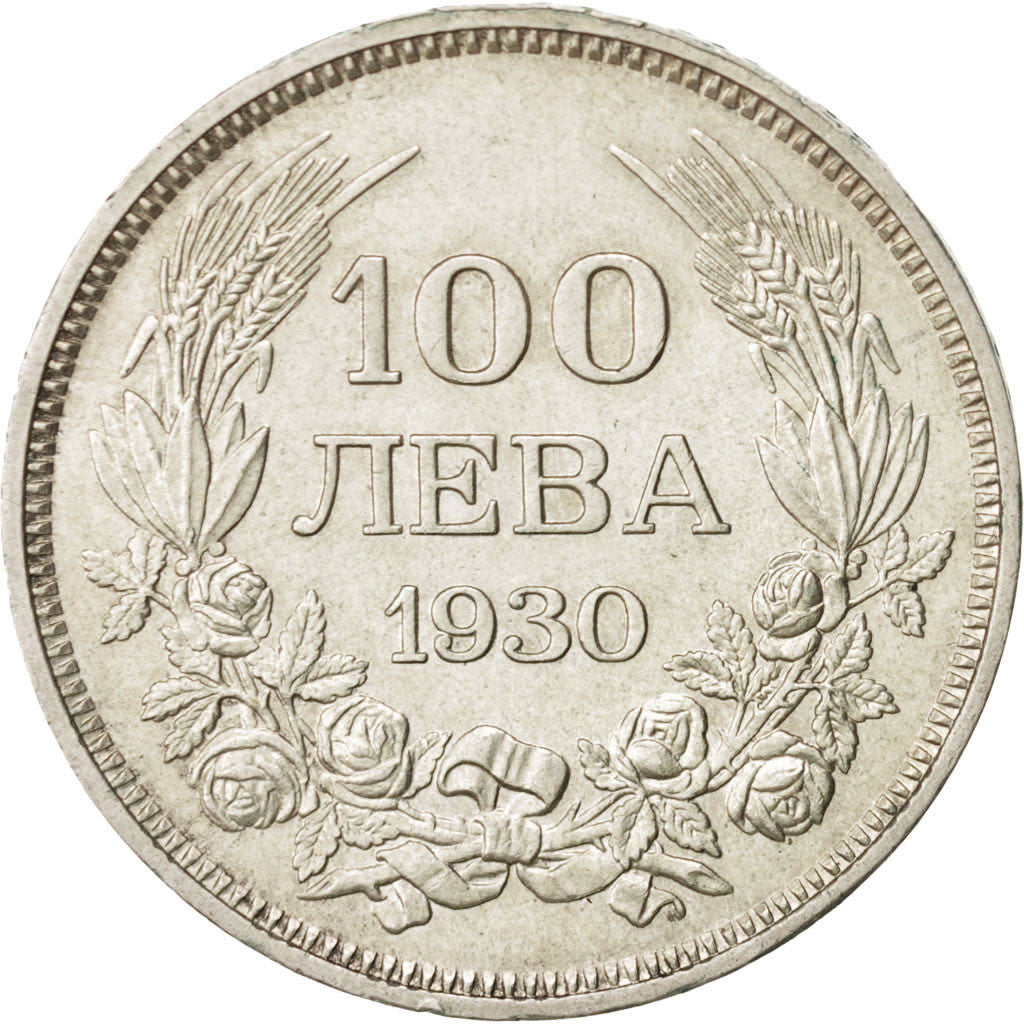 Coin, Bulgaria, 100 Leva, 1930, Budapest, Hungary, MS(60-62), Silver, KM:43