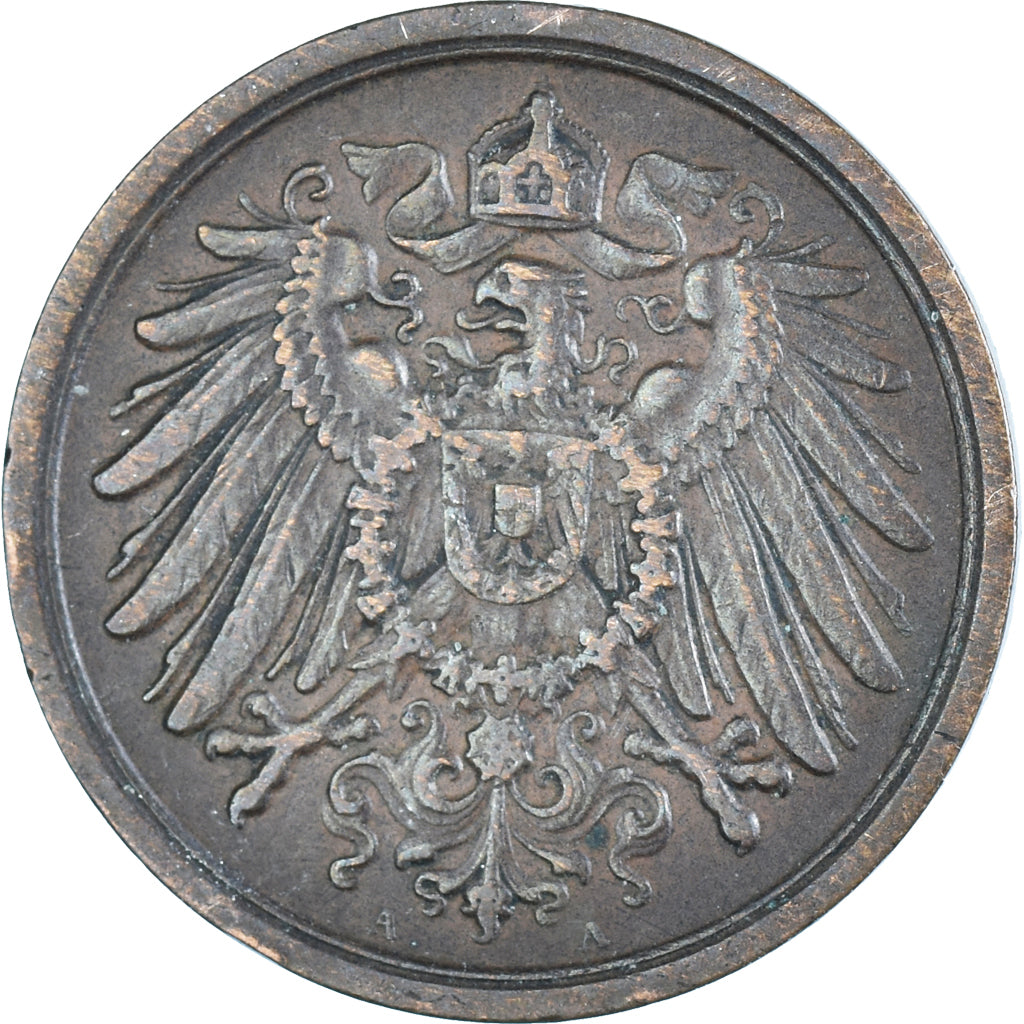 Moneta, GERMANIA - IMPERO, 2 Pfennig, 1914