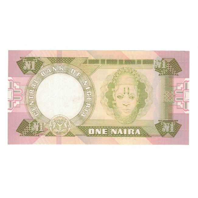 Banknote, Nigeria, 1 Naira, KM:23b, AU(50-53)