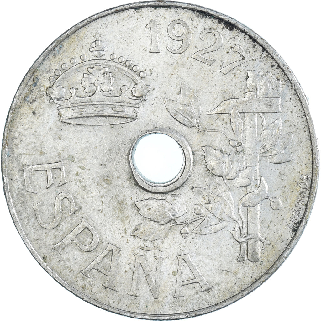 Moneta, Hiszpania, 25 Centimos, 1927
