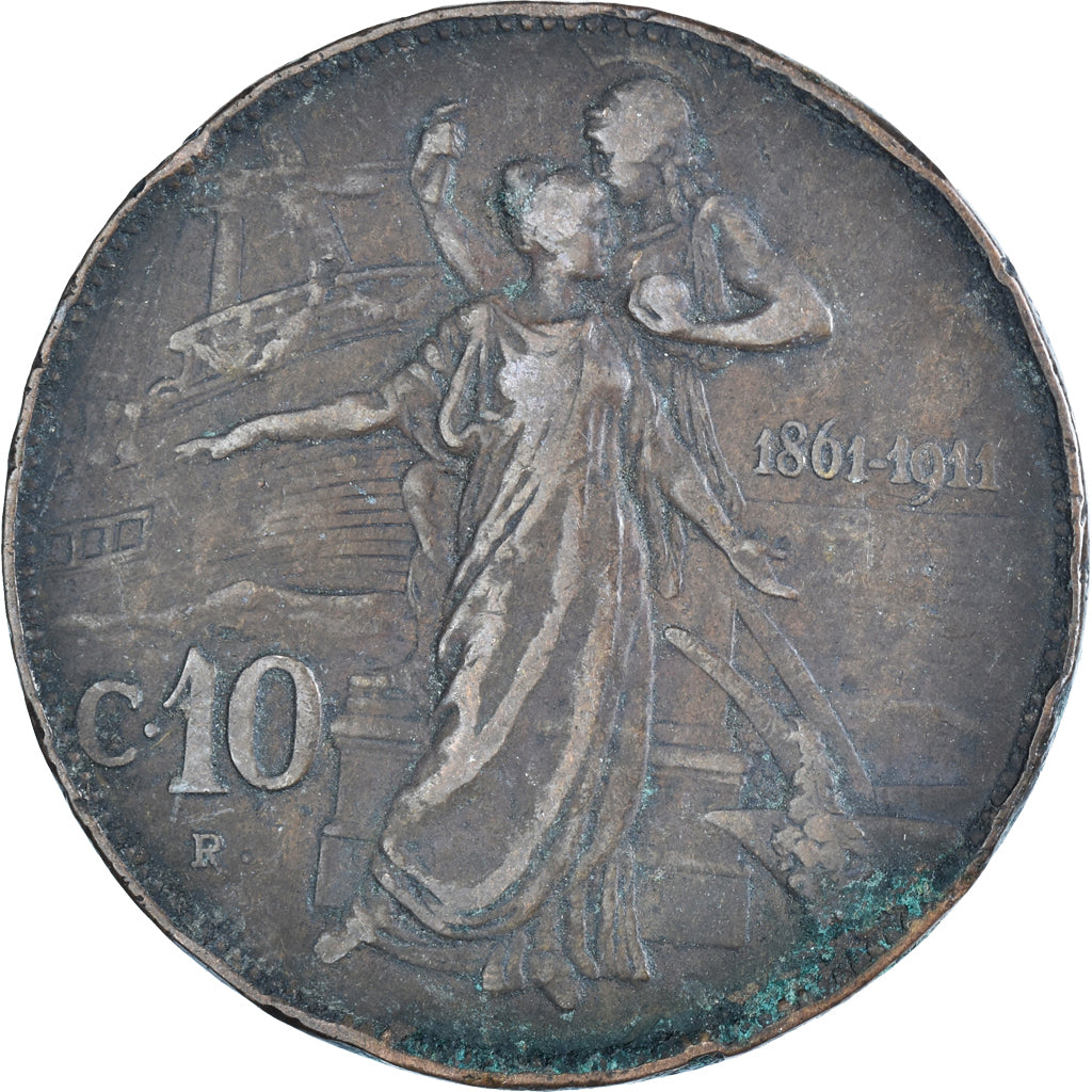 Moneta, Italia, 10 Centesimi, 1911