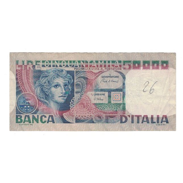 Banknote, Italy, 50,000 Lire, 1982, 1982-11-02, KM:107d, EF(40-45)