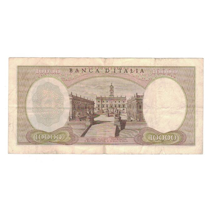 Banknote, Italy, 10,000 Lire, 1968, 1968-01-04, KM:97d, EF(40-45)