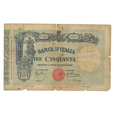 Nota, Itália, 50 Lire, 1935, 1935-07-16, KM:47c, VG(8-10)