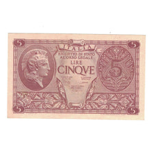 Banknote, Italy, 5 Lire, 1944, 1944-11-23, KM:31b, EF(40-45)