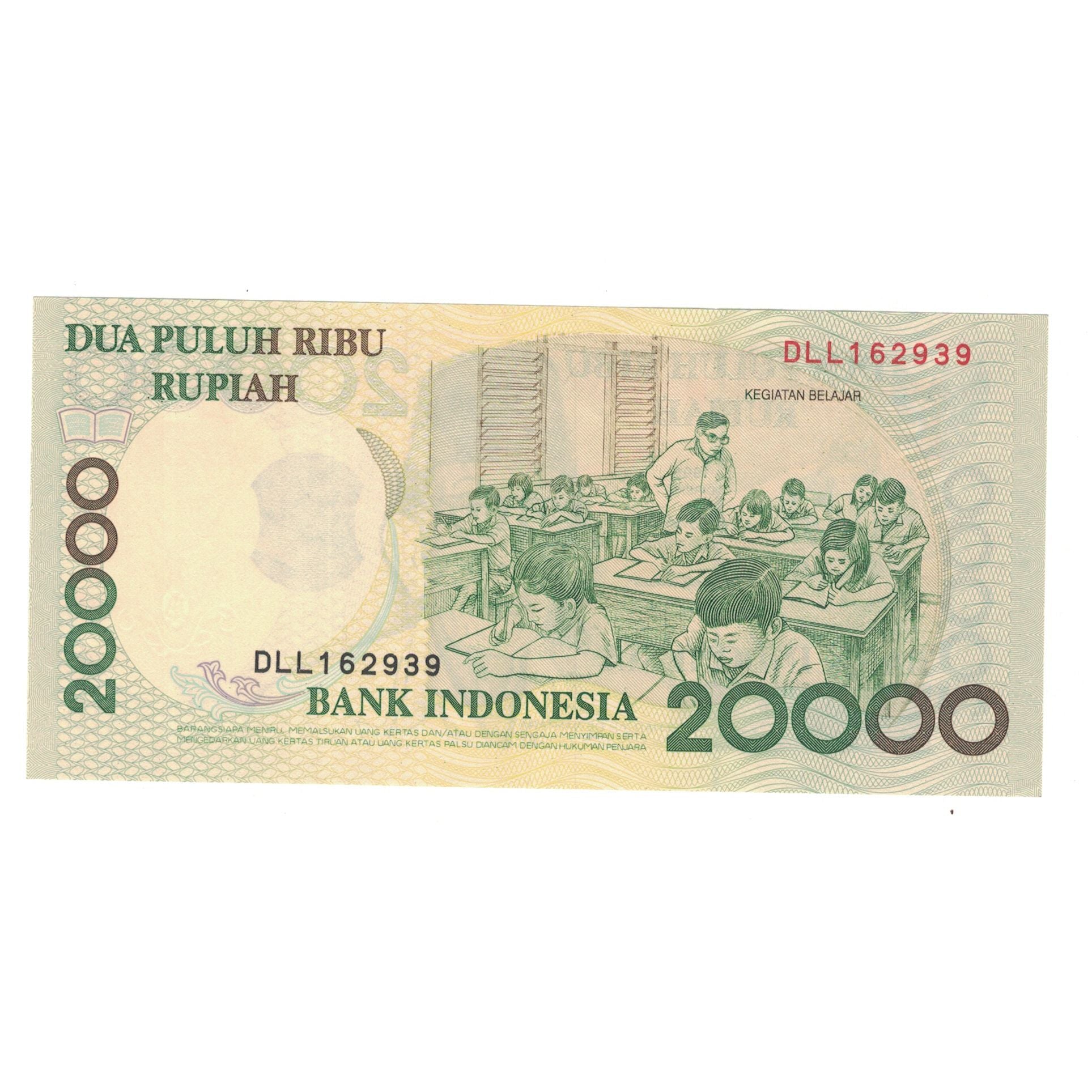 Banknote, Indonesia, 20,000 Rupiah, 1998, KM:138a, UNC(65-70)