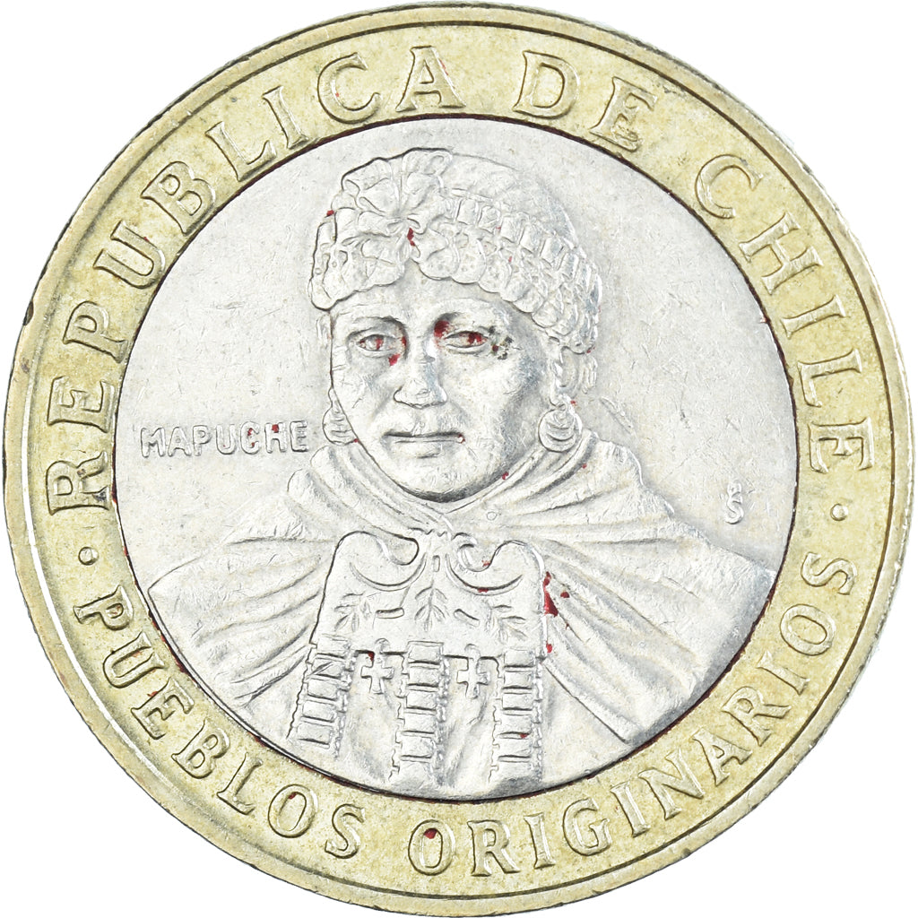 Moneda, Chile, 100 Pesos, 2010