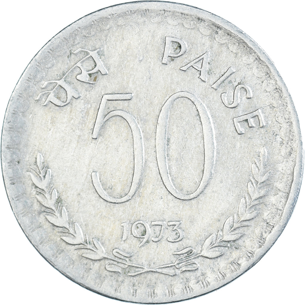 Münze, India, 50 Paise, 1973