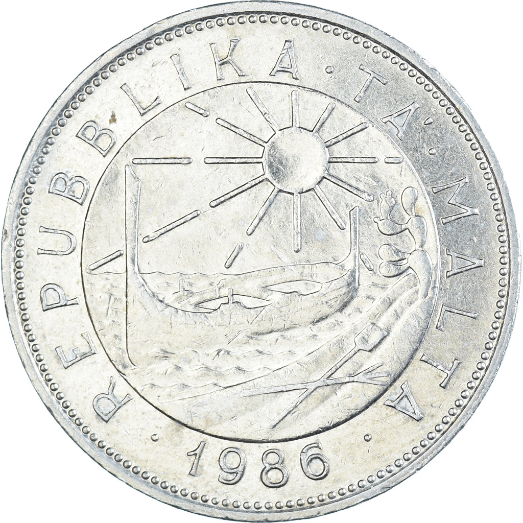 Moneta, Malta, 50 Cents, 1986