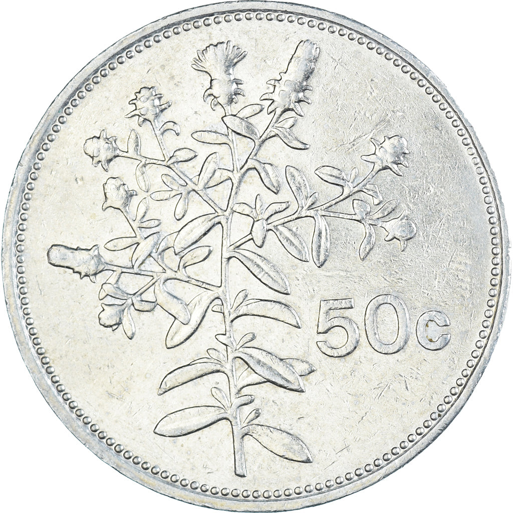 Moneta, Malta, 50 Cents, 1986