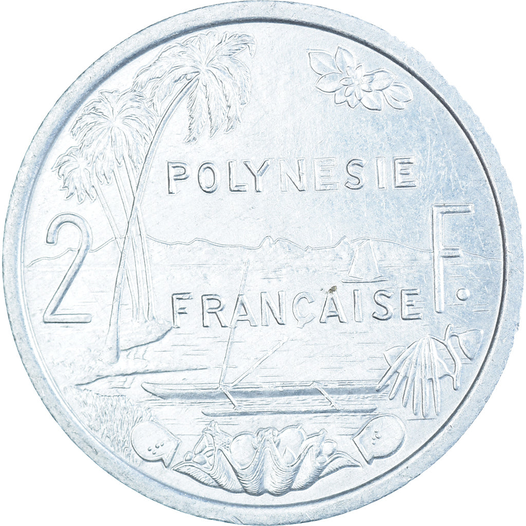 Monnaie, Polynésie française, 2 Francs, 1993