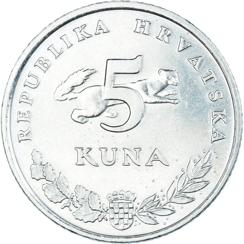 Moneta, Croazia, 5 Kuna, 2008