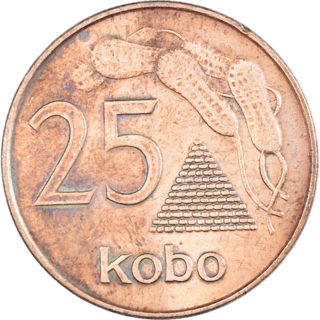 Coin, Nigeria, 25 Kobo, 1991
